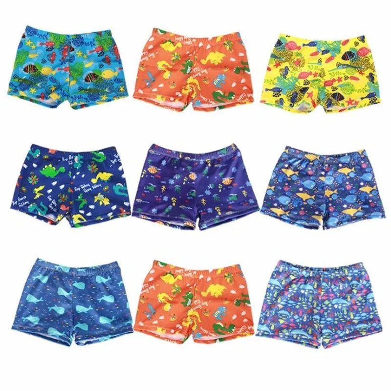 

LILIGIRL Boys Print Swimwear Shorts and Baby Girls Swim Pant 2019 New Children's Swimsuit Trunks for Kids Summer Beach Clothes