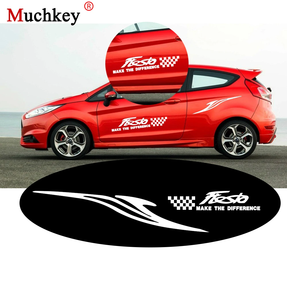 Клей наклейка для Ford Fiesta боковая на кузов автомобиля Наклейка пикапа грузовика