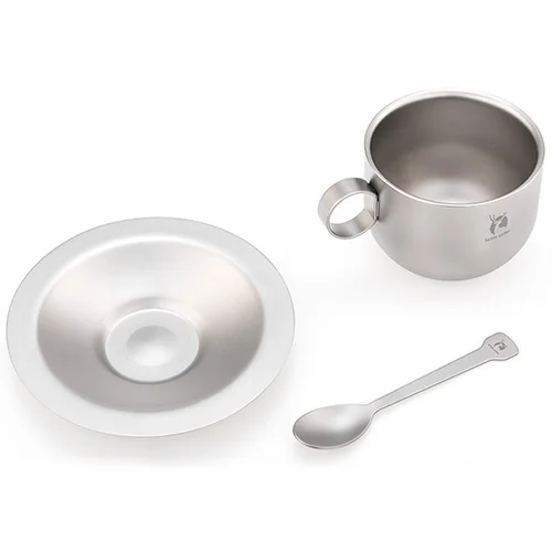 

Keith Ti3601 Pure Titanium Coffee Cup Set 150ml High Strength Double-Layer Structure Anti-Scalding Outdoor Daily Use Tableware