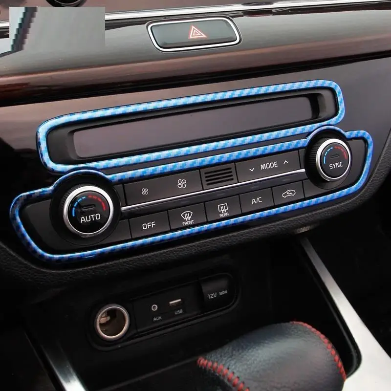 

Auto Automovil Air Conditioner Dashboard Interior High-Grade Car Styling Accessories Bright Sequins Parts 16 17 FOR Kia K4