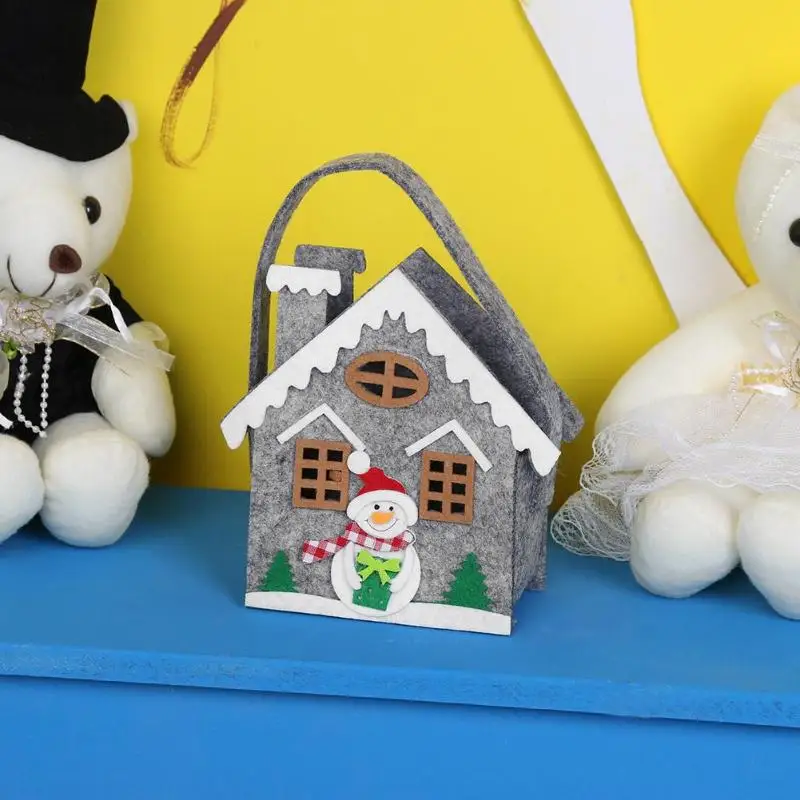 

Non-Woven Christmas Candy Bag Elk Snowman Xmas Tree Hanging Pendant Ornament Christmas Decoration for home