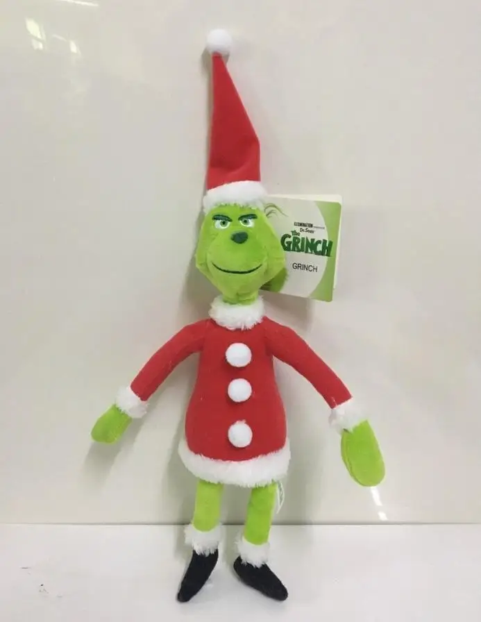 2 вида стилей/Лот, косплей, Grinch Who stop, Рождественский фильм, Grinch santa suit Beanie, плюшевая игрушка в виде животного, кукла, рождественский подарок