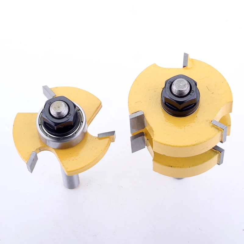 Tanie 2PC 8mm Shank wysokiej jakości duży język i rowek wspólne zgromadzenie zestaw bitów rozwiertaków 1 1 4 \