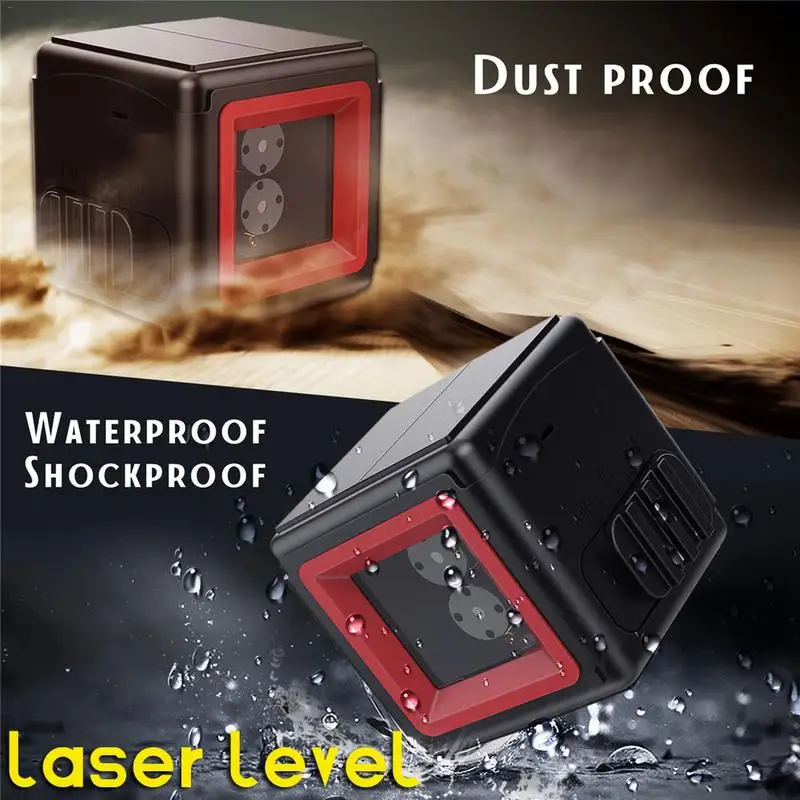 

2 Lines Rubik's Cube Laser Level LV2 Level Instrument AAA battery not included