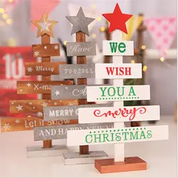 1 шт. 27 см креативные деревянные Мини Настольные Рождественские елки звезды украшения для дома украшения Рождество новый вечерние