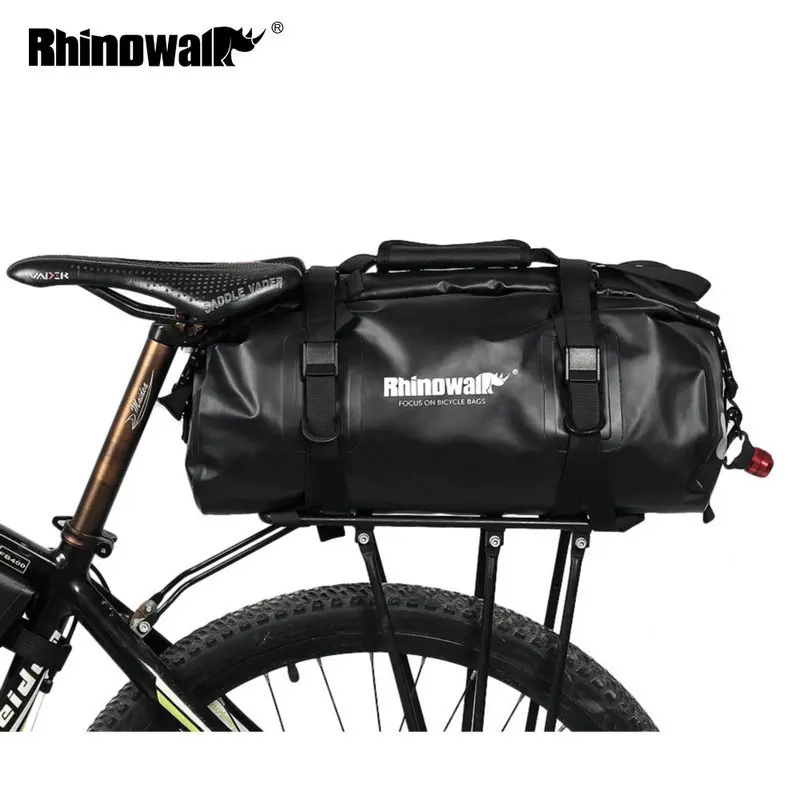 

Rhinowalk Full Waterproof Bicycle Luggage Bags 20L for Road Bike Rear Rack Trunk Cycling Saddle Storage Pannier Multi Travel Bag