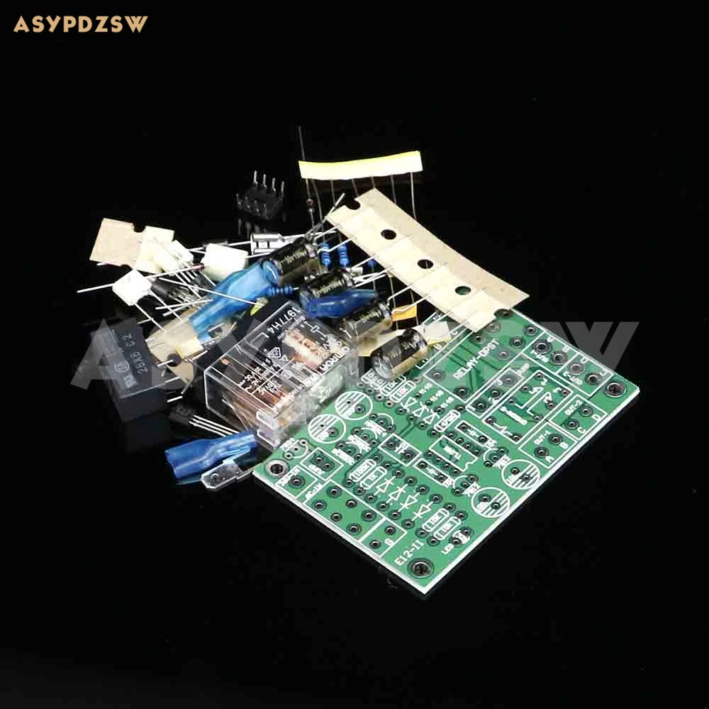 E12 II Headphone power amplifier AMP Protection circuit DIY kit can switch with delay