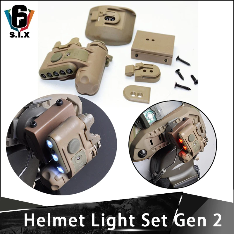 Juego de luces tácticas de casco para Softair GEN 2, luz infrarroja blanca y roja, linterna rápida para casco GEN II, accesorios para casco Led 2|Luces de armas| - AliExpress