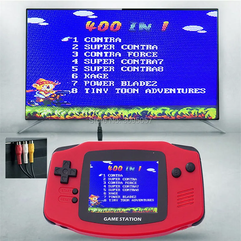 

WOLSEN Retro Portable Mini Handheld Game Player Built in 300 Classic Game 8 Bit 2.6 Inch Color Screen Child pocket game station