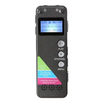 

2020 Newest 8GB High Sensitivity Dual Microphone Multifunctional Rechargeable Digital Audio Recorder With MP3 Player