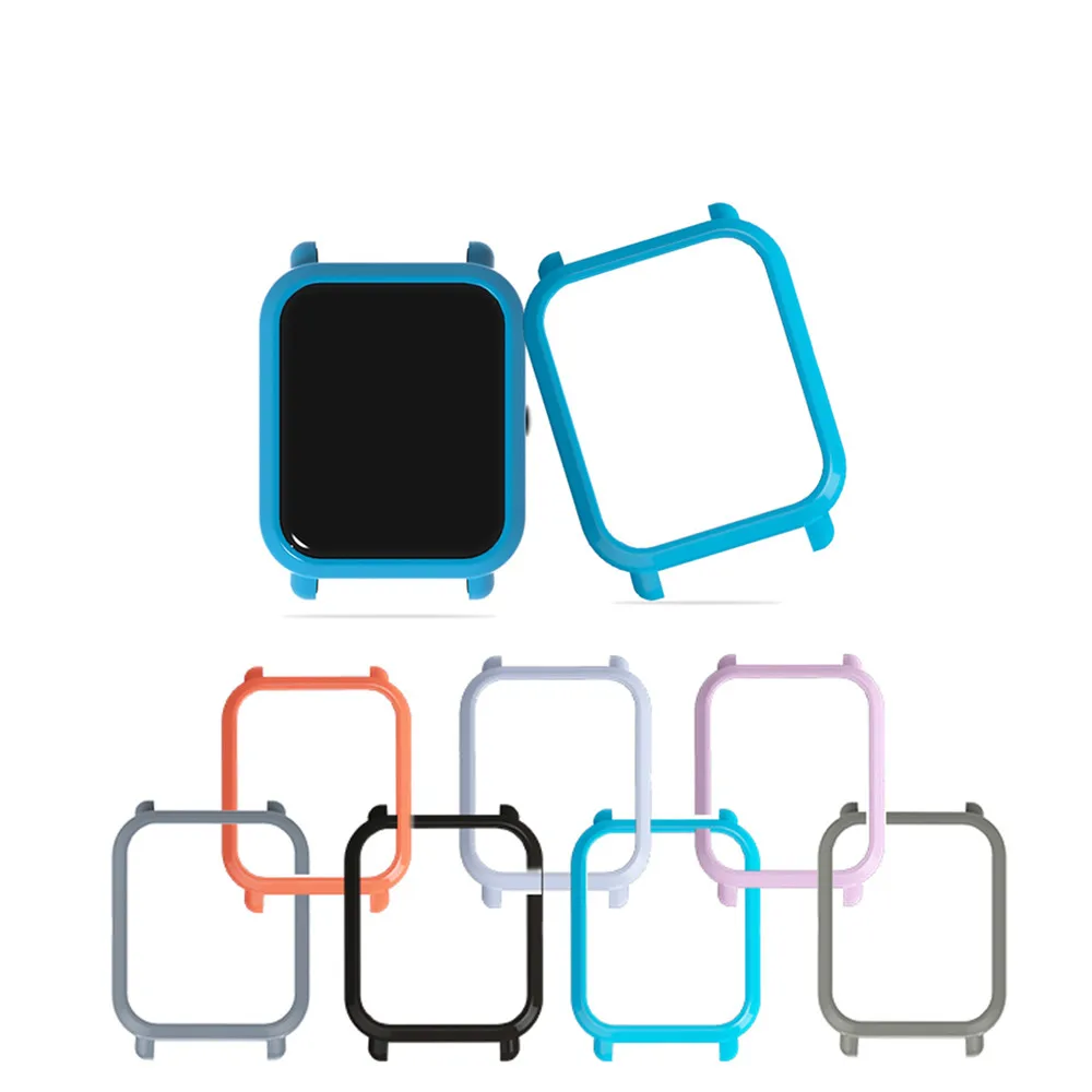 Футляр для часов Amazfit Bip Youth защитный чехол смарт тонкая цветная рамка Xiaomi Huami|Часы