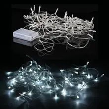 9 м с батарейным питанием 80 Белый светодиодный гирляндой Рождество вечерние свадебные Портативный светодиодный струнные лампы светодиодная гирлянда для внутреннего вечерние деко