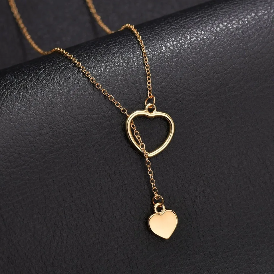 

Special Cute Heart Pendants Women Custom Necklace Chain Girls Great Fashion Elegant Engagement Long Necklace Gifts