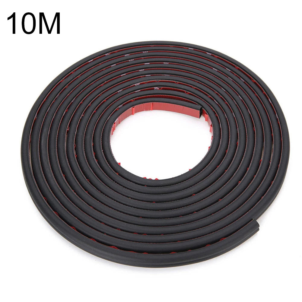 

5m 10m Adhesive Sound Insulation Dustproof Double-sided Seal Strip Shock Absorbing Car Door Edge Moulding Trim B-Shape Rubber