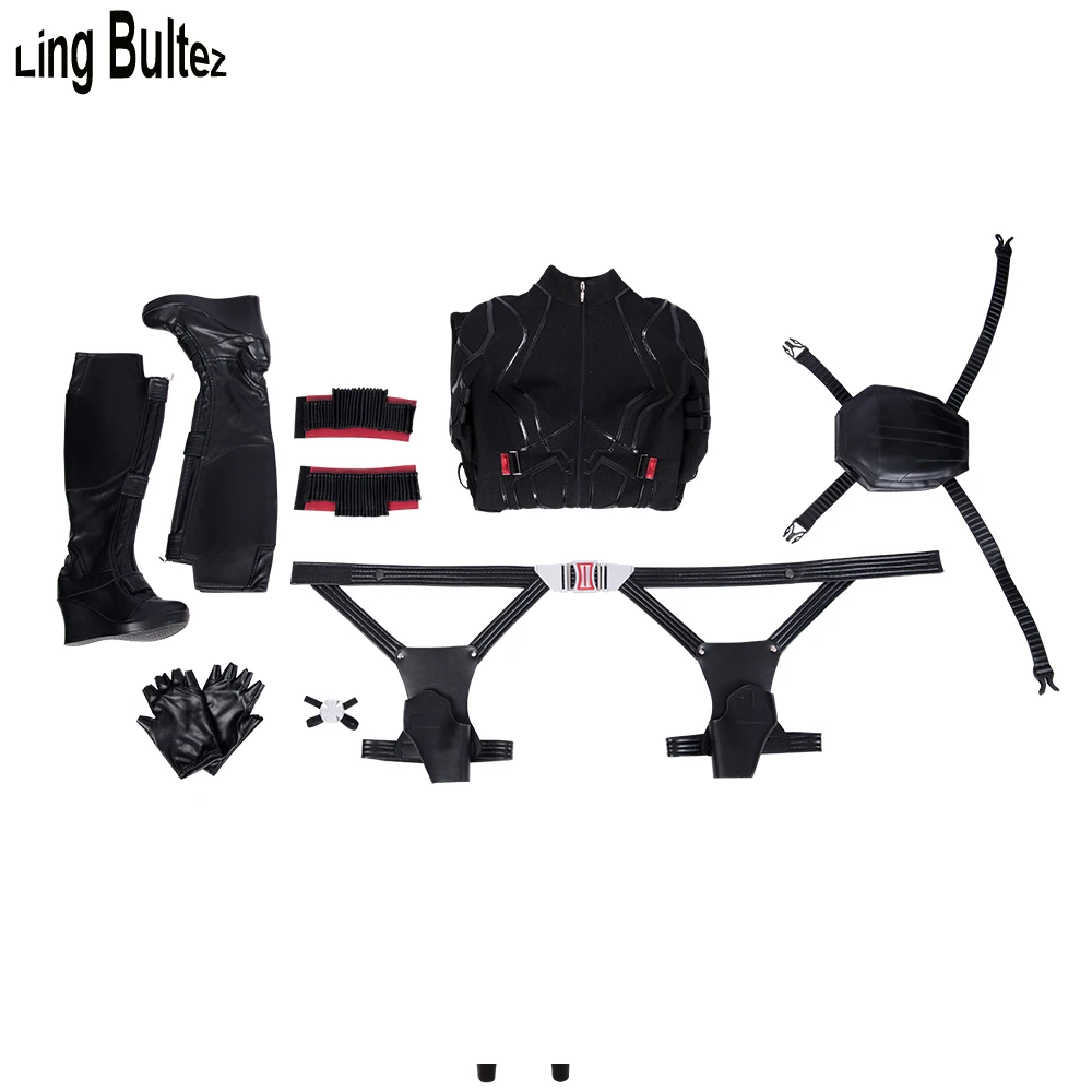 Ling Bultez High Quality Avengers Endgame Black Widow Costume Newest Black Widow Cosplay Suit
