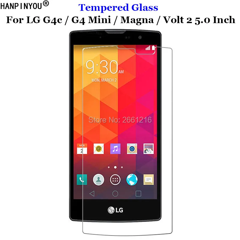 Переднее закаленное стекло 9H 2.5D для LG G4c H525N Премиум Защитная пленка экрана G4 Mini /