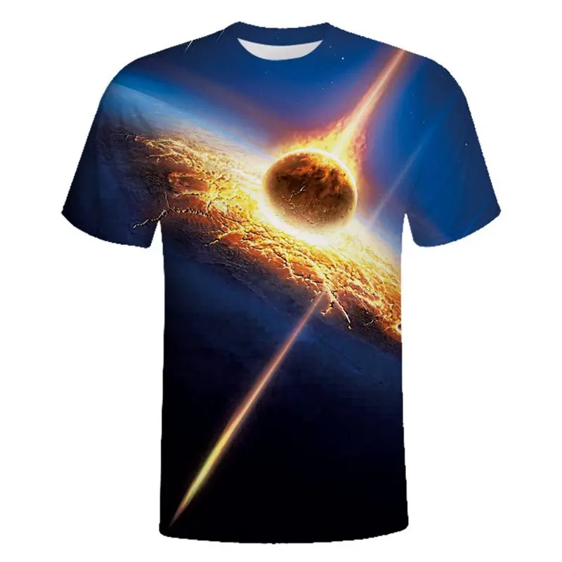 

Summer Plus Size Gothic Hipster Universe 3D Print Women T-shirts Casual Goth Blue Hip Hop Graphic Top Tee Streetwear Goth tshirt