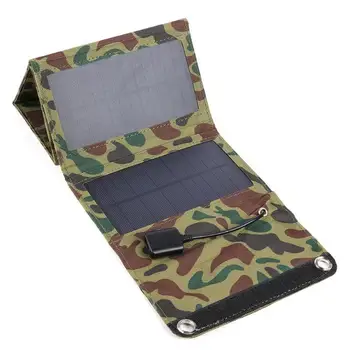 

10W Portable Foldable Solar Panel Charger Waterproof Rechargeable Solar Charger for Smart Phone Rack Phone Charging Accessories