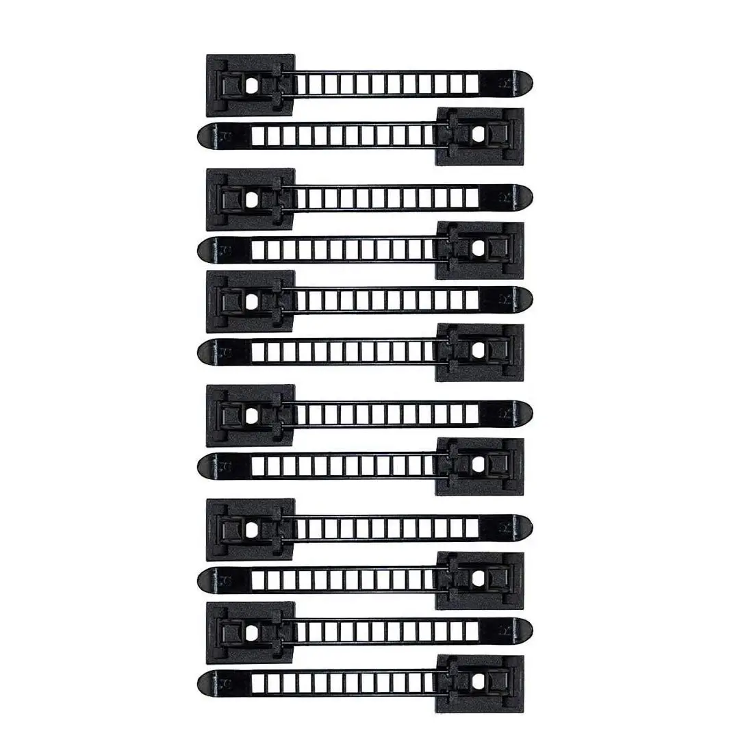 

100 Pcs Adjustable Cable Clips Self-Adhesive Cord Fixer Wire Clamp Strap Holder Dropship used in computer electronics