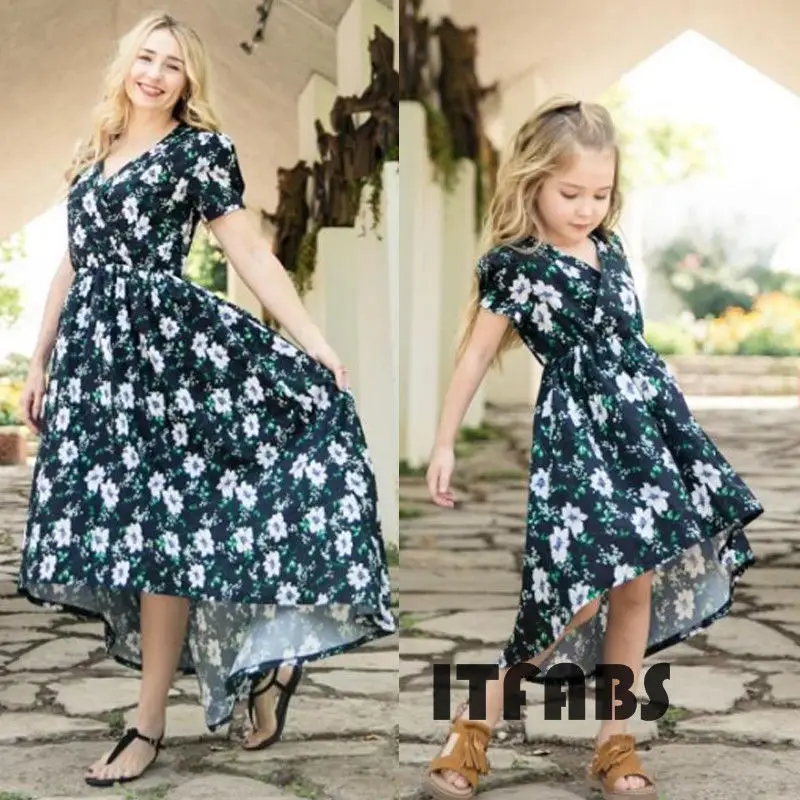 Mother and Daughter Clothes Parent child Floral dress Family Matching