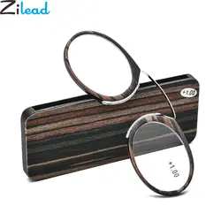 Zilead TR90 имитация дерева зажим для носа портативные очки для чтения SOS пенсне Nez очки для пресбиопии для Для женщин и Для мужчин + 1.0to3.5