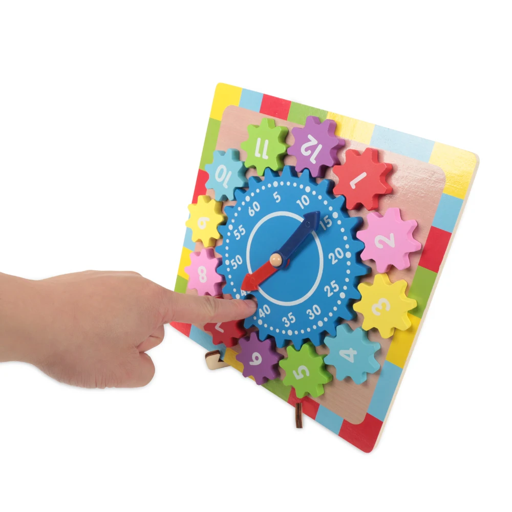 Деревянная сортировка по форме развивающие часы для детей ясельного возраста календарь время обучения обучающая игрушка деревянные часы с 12 съемными штук