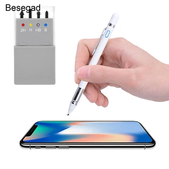 

Besegad Portable Replacement Tips Tool Kit Set 2H H HB B for Microsoft Surface Pro5 Pro4 Capacitive Touch Stylus Pen