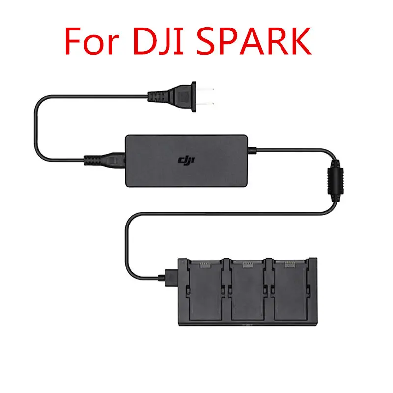 

DJI Spark Battery Charging Hub Charge 3 batteries at the same time Intelligent current-limiting feature prolongs battery life