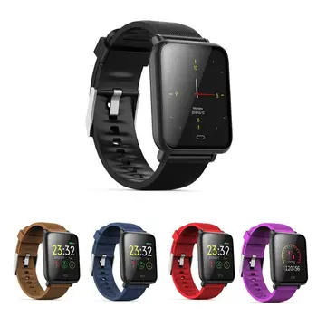 

Q9 1.3 inch Blood Pressure Smartwatch 15 Days Work Message Display Multi-Sport Model HRM Heart Rate IP67 Waterproof Smart Watch