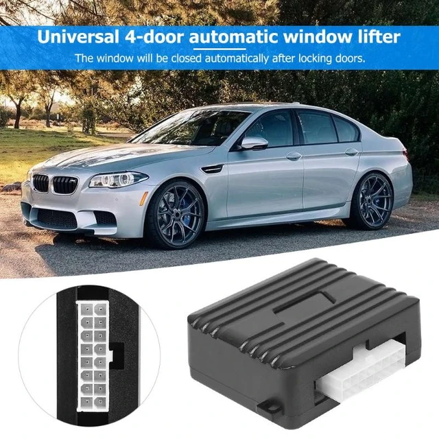 Universal 12v Car Power Window Roll Up Closer For 4 Doors Vehicle