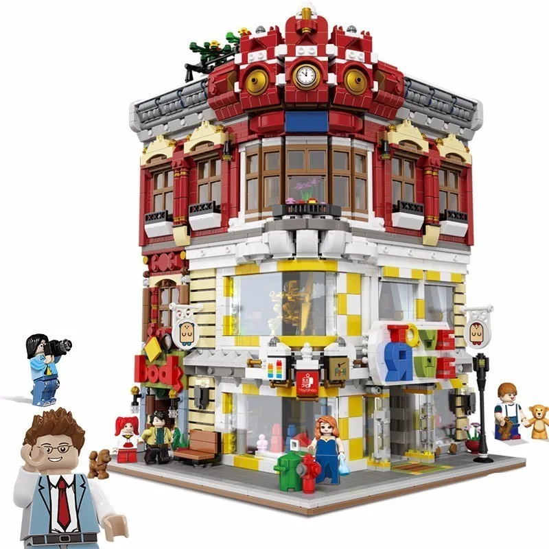 

New 5491pcs Toys And Bookstore XB01006 Assembling Spelling Insert Building Block Small Grain Alpinia Plastic Building Blocks