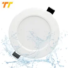 Foco LED empotrable regulable, resistente al agua, 5W, 7W, 9W, 12W, 15W, lámpara de techo, iluminación del hogar, CA de 220V, para lámpara de baño