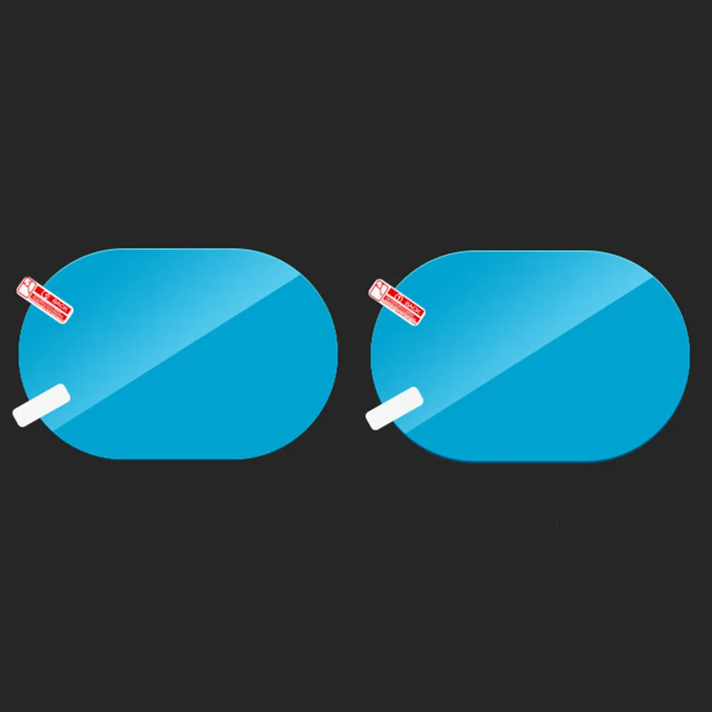2 шт. Автомобильная зеркальная защитная пленка заднего вида непромокаемая противотуманная пленка прозрачная защитная Водонепроницаемая Автомобильная прозрачная наклейка