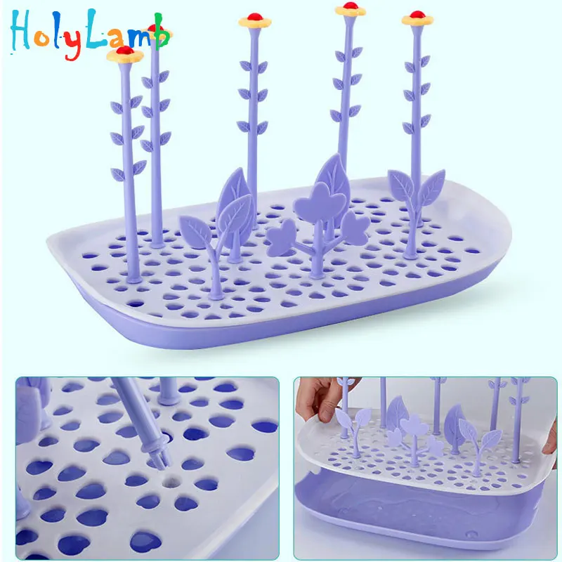 Дерево Форма детских бутылочек сушилка для кормления детей грудного возраста