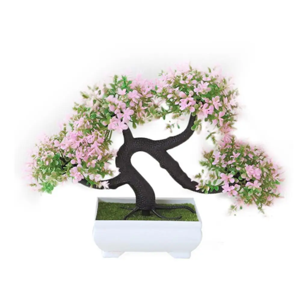 

Artificial Greeting Pine Shape Potted Plant for Home Table Decor