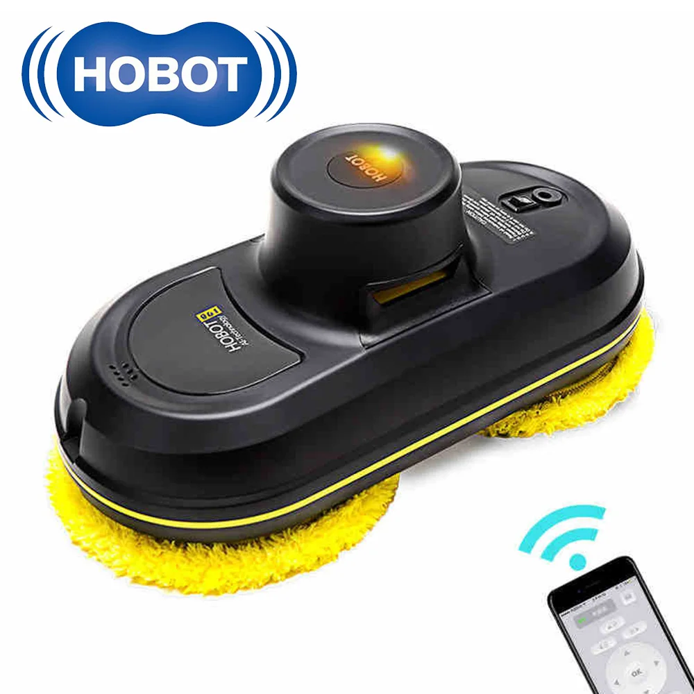 HOBOT 198 робот для уборки окон, умный пульт дистанционного управления, автоматический пылесос с высоким всасыванием, анти-падение, подключение по Bluetooth, робот-пылесос