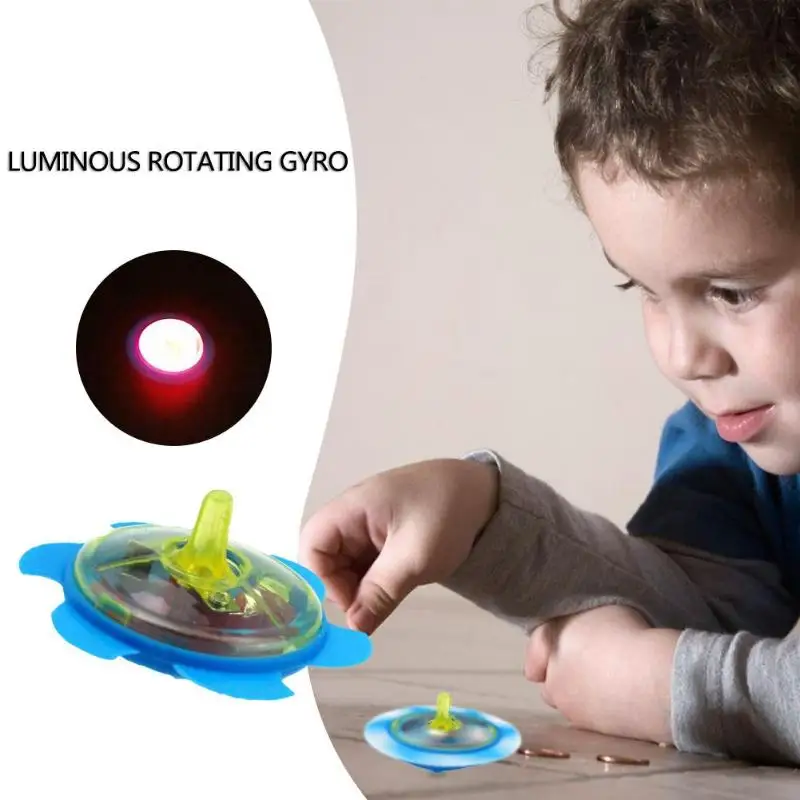 

1 PC Novelty Kids Luminous Gyro Toys Children Adult Desktop Spinning Top Toys Kids Birthday Gifts Random Color