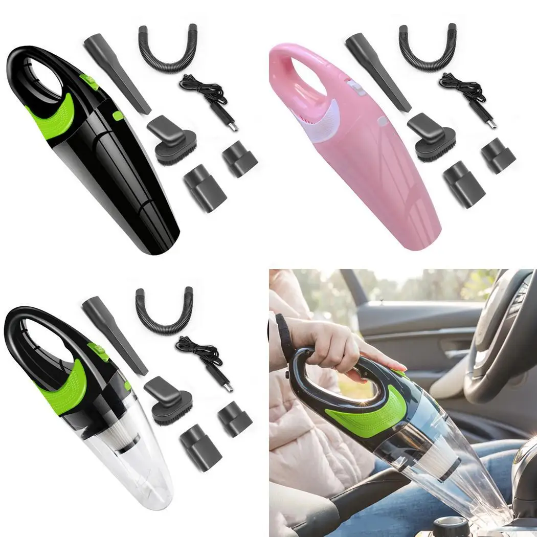 

Home Car Mini Portable Strong Suction Home,Car Rechargeable Wireless 220V 120W Hand Vacuum 4000mbar Cleaner 1m