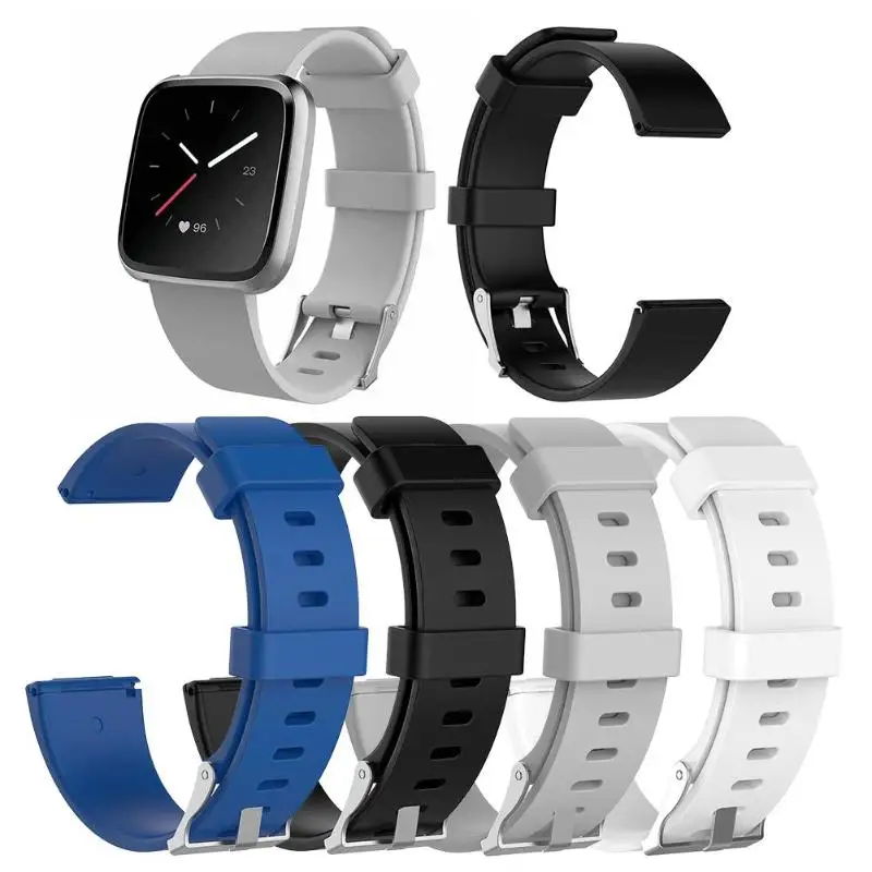 

TPE Adjustable Wristband Bracelet Watch Strap Replacement for Fitbit Versa Lite/Versa S Watch Strap