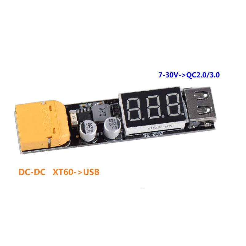 JHEMCU JHE-KC32 XT60 DC 7-30V USB Charging Module