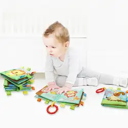 0-3 лет детские книга из ткани для детей игрушки Младенческая учебная помощь раннее образование грамотность книги 4 шт