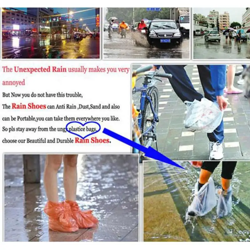 

Shoes Cover Reusable Rainproof Waterproof Rain Shoes Cover Unisex Flat Ankle Boots Covers Anti-Slip Rain Shoes Cases