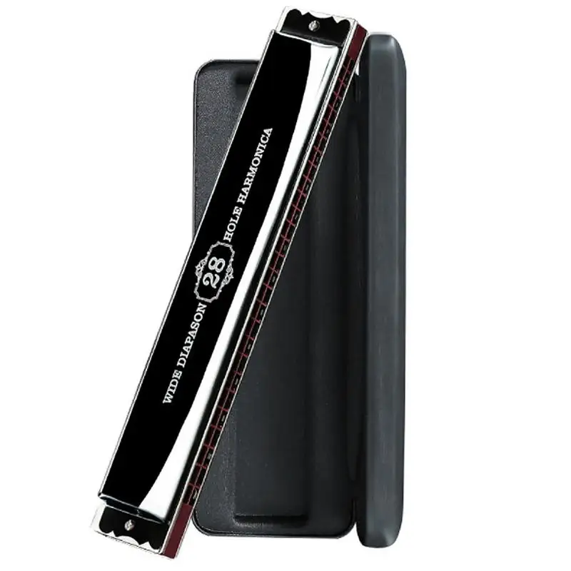 

28-hole C Complex Tone Stress Harmonica Beginner Children Self-Study Advanced Adult Professional Playing Musical Instrument