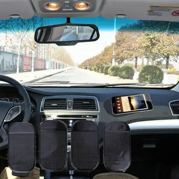 

4Pcs/lot Car Dashboard Pad Anti-slip Mat for Mobile Phone Key GPS Sticky Mats in Car Mobiles Holder Auto Interior Accessories