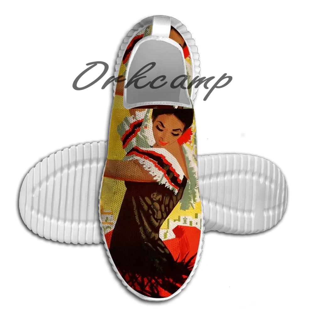 

Spain 1959 Seville April Fair Poster Running Shoes Walking Shoes Summer Comfortable Light Weight Jogging Yoga Shoes