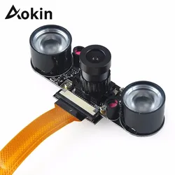 Caméra grand Angle de Vision nocturne de 5mp 1080p, Webcam 2, lumière LED infrarouge IR avec câble FCC de 16cm pour Raspberry Pi Zero et Zero W 