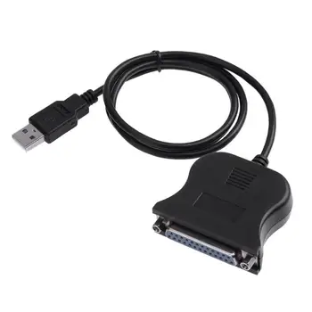 

200pcs USB to 25 Pin DB25 Cable Adapter Parallel Printer New High Quality