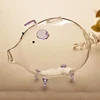 Pig Piggy Bank Money Boxes Coin Saving Box Cute Transparent Glass Souvenir Birthday Gift For Children Kids ► Photo 2/6