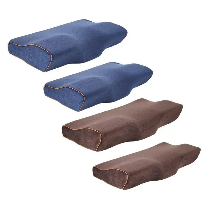 

VODOOL Memory Foam Orthopedic Neck Protection Pillow Slow Rebound Neck Protection Soft for Cervical Car Travel Massage Pillow