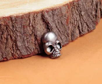 

15X21MM 20pcs Rock Antique Silver Big Skull Conchos Rivet Stud For Leathercraft